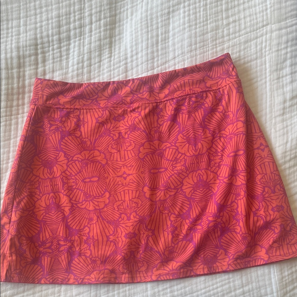 Lola Vibrant Orange and Purple athletic Skort - Picture 3 of 4
